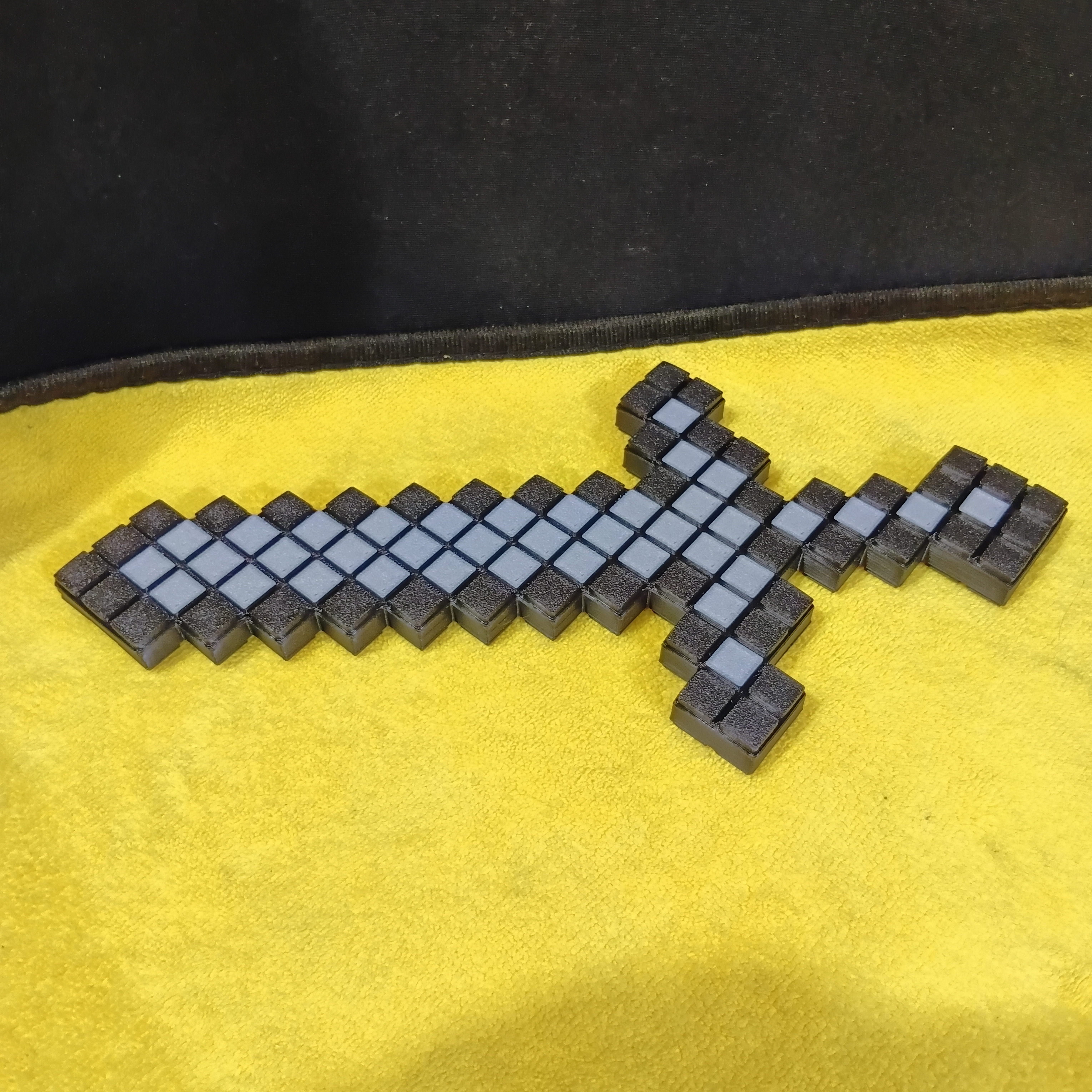 3D Printed Pixel Sword | Voxel-Inspired Decorative Sword | PLA Collectible | Cosplay & Desk Display — photo 4