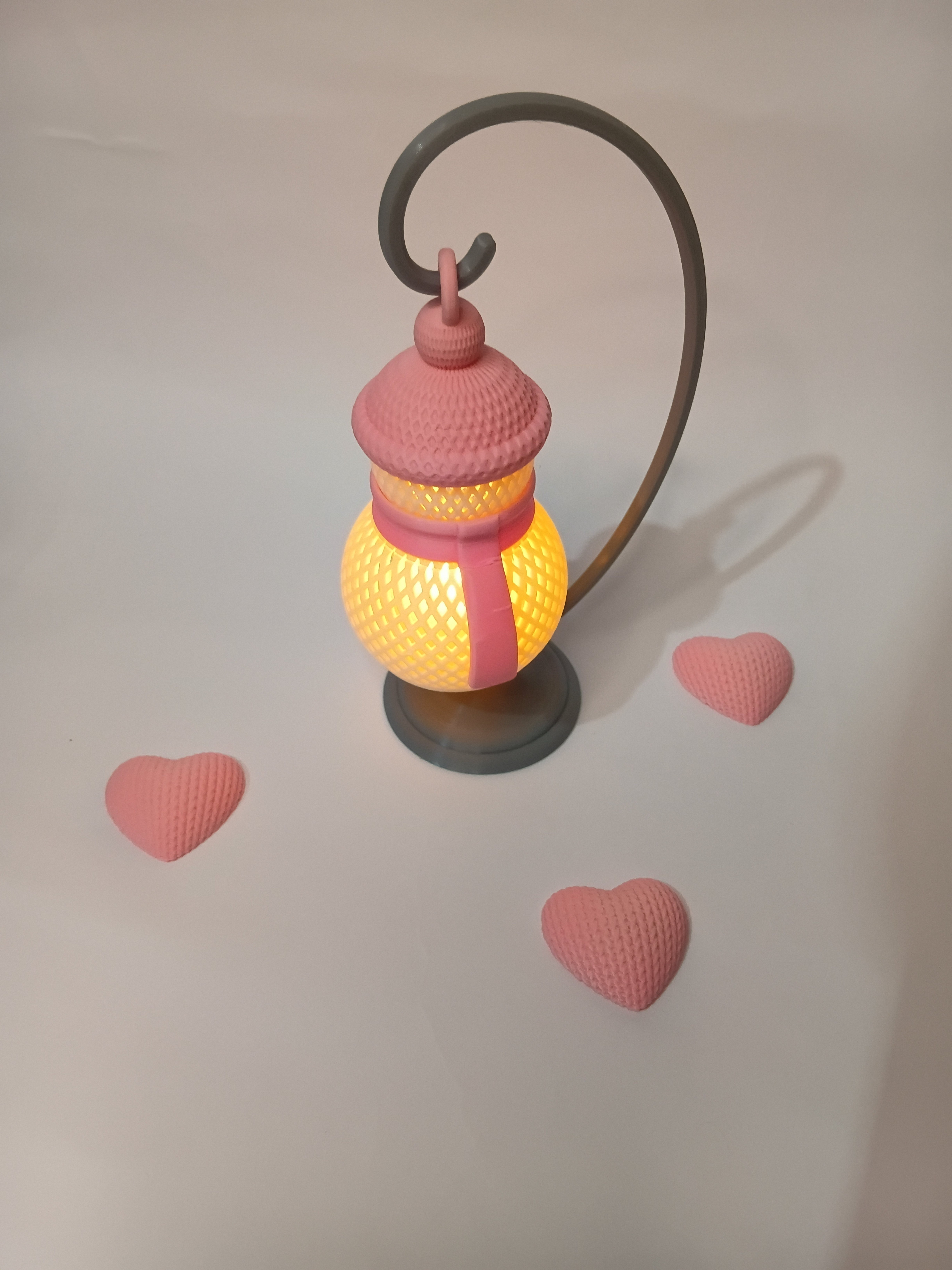 Mini Snowman Tea Light Lantern | 3D Printed Hanging Ornament with Stand | Table Night Lamp Home Decor Gift — photo 1