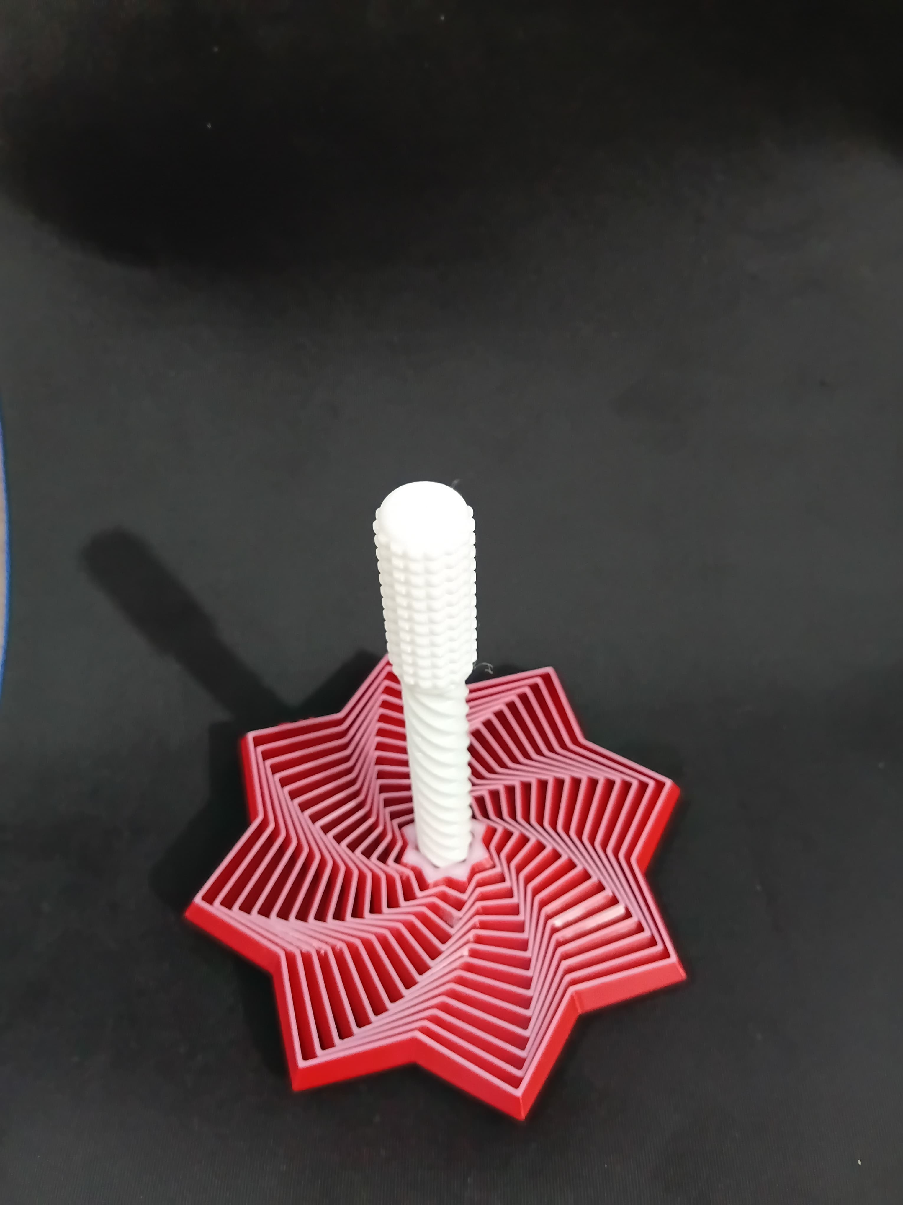 3D Printed Spinny Collapsible Fidget Toy | Optical Illusion Desk Toy | Stress Relief & Sensory Toy | PLA, M