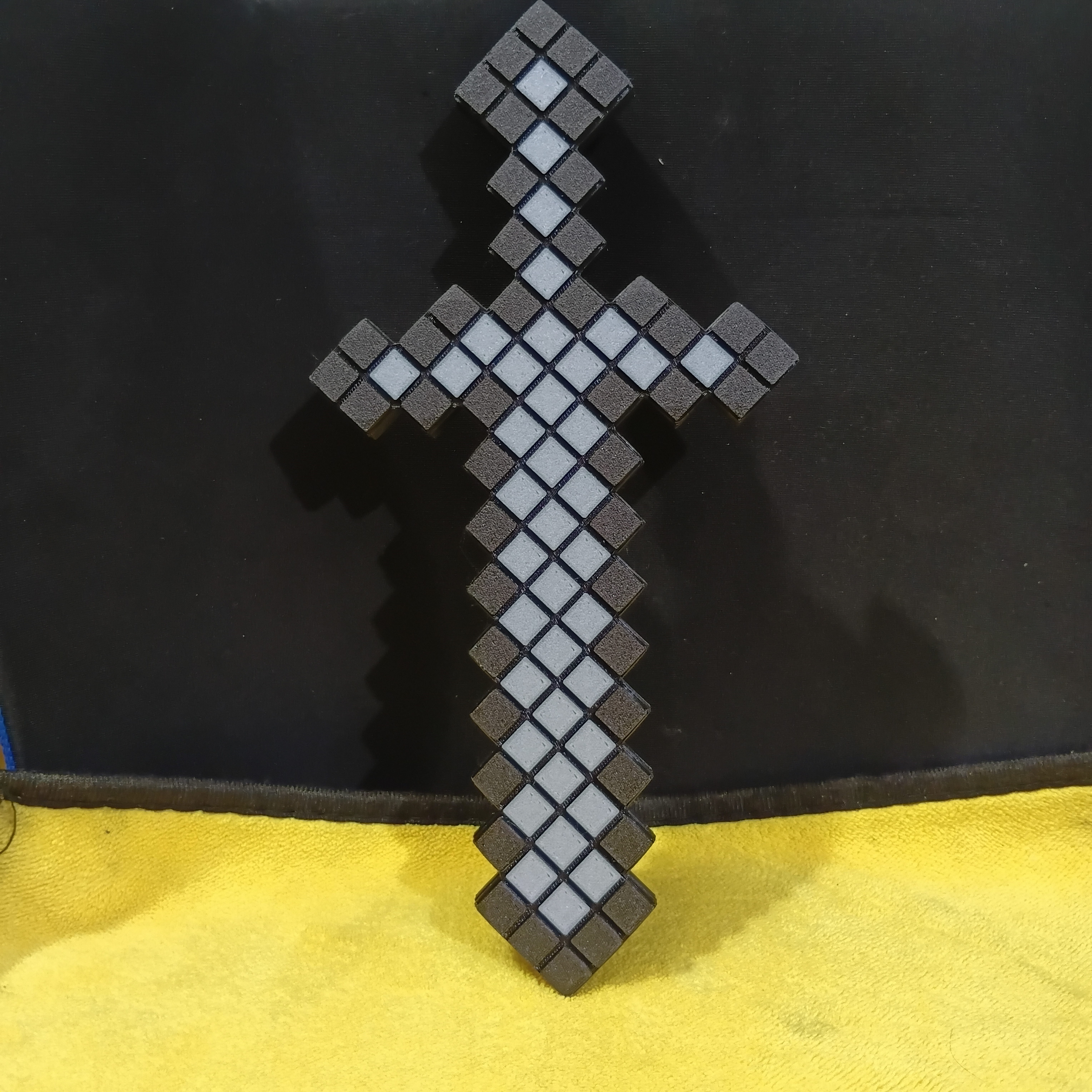 3D Printed Pixel Sword | Voxel-Inspired Decorative Sword | PLA Collectible | Cosplay & Desk Display — photo 2