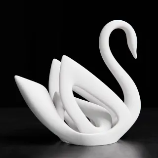 3D Printed Swan Showpiece | Modern Minimalist Home Decor | Decorative Swan Sculpture | PLA