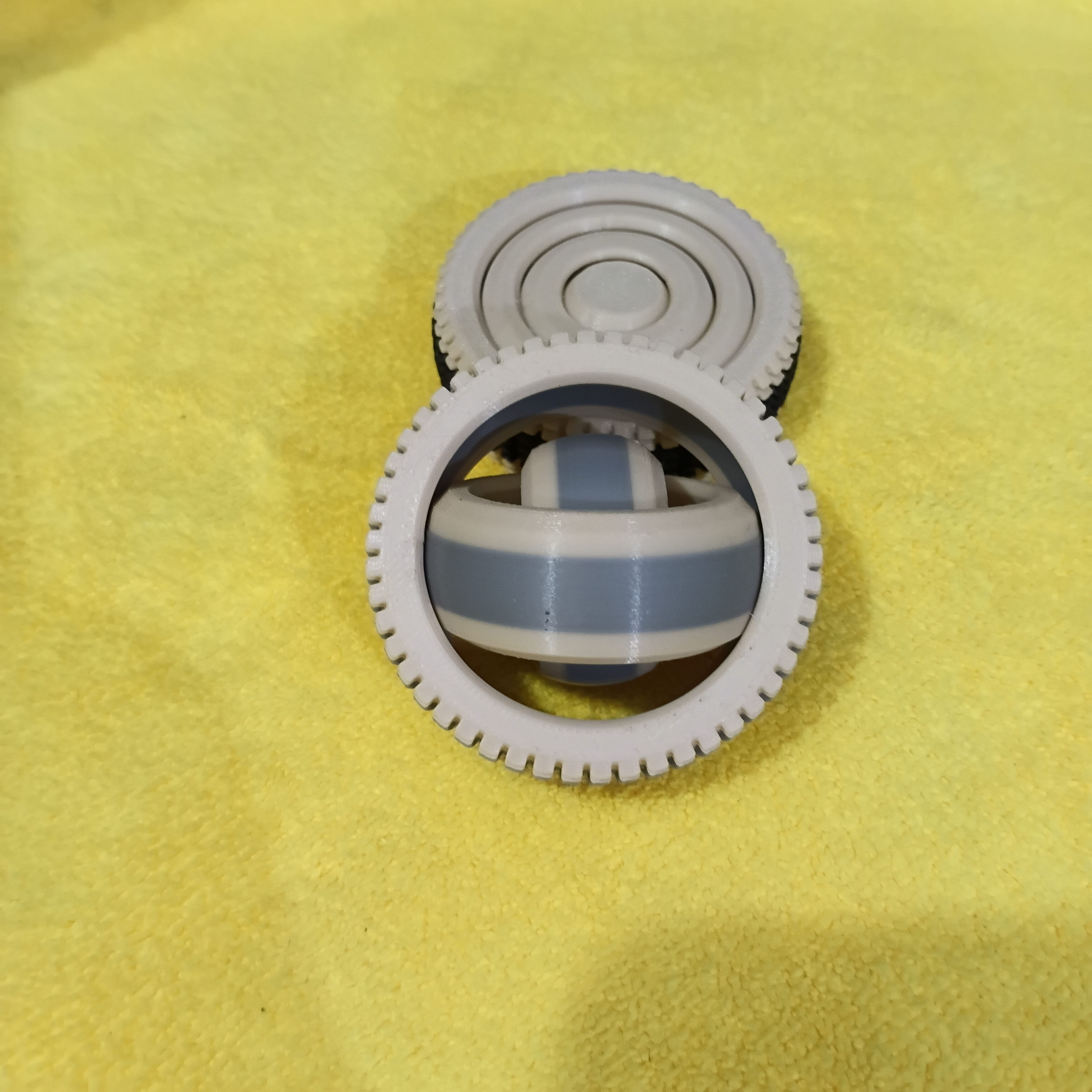 3D Printed Orbital Orb Fidget Toy | Gyroscope Desk Toy | Stress Relief & Sensory Toy | PLA — photo 3
