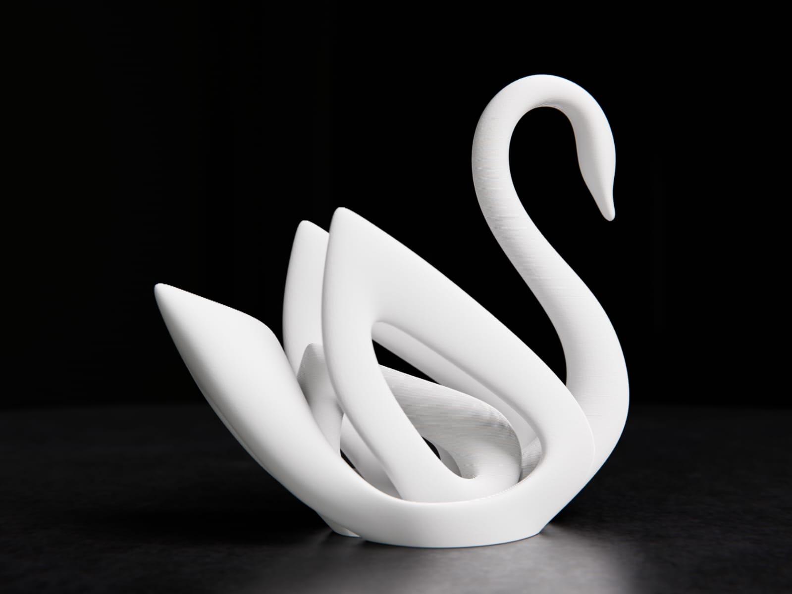 3D Printed Swan Showpiece | Modern Minimalist Home Decor | Decorative Swan Sculpture | PLA — photo 3