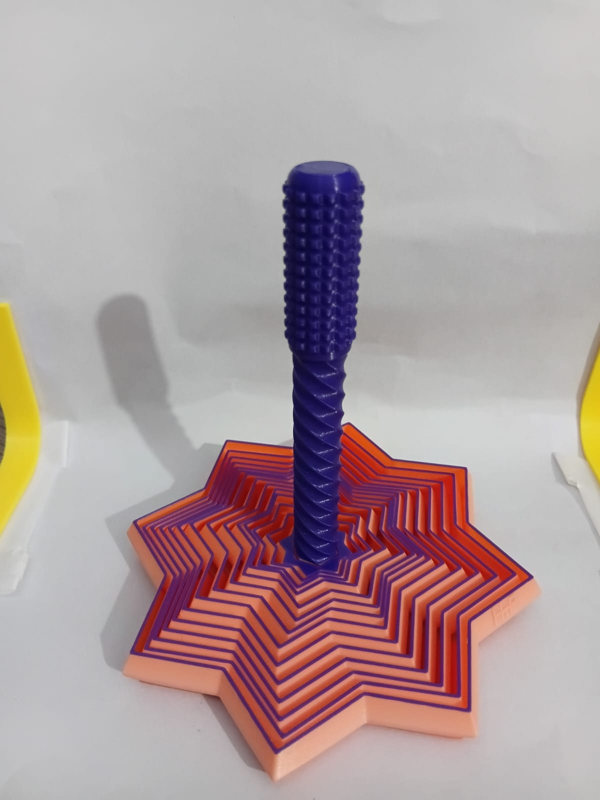 3D Printed Spinny Collapsible Fidget Toy | Optical Illusion Desk Toy | Stress Relief & Sensory Toy | PLA — photo 2