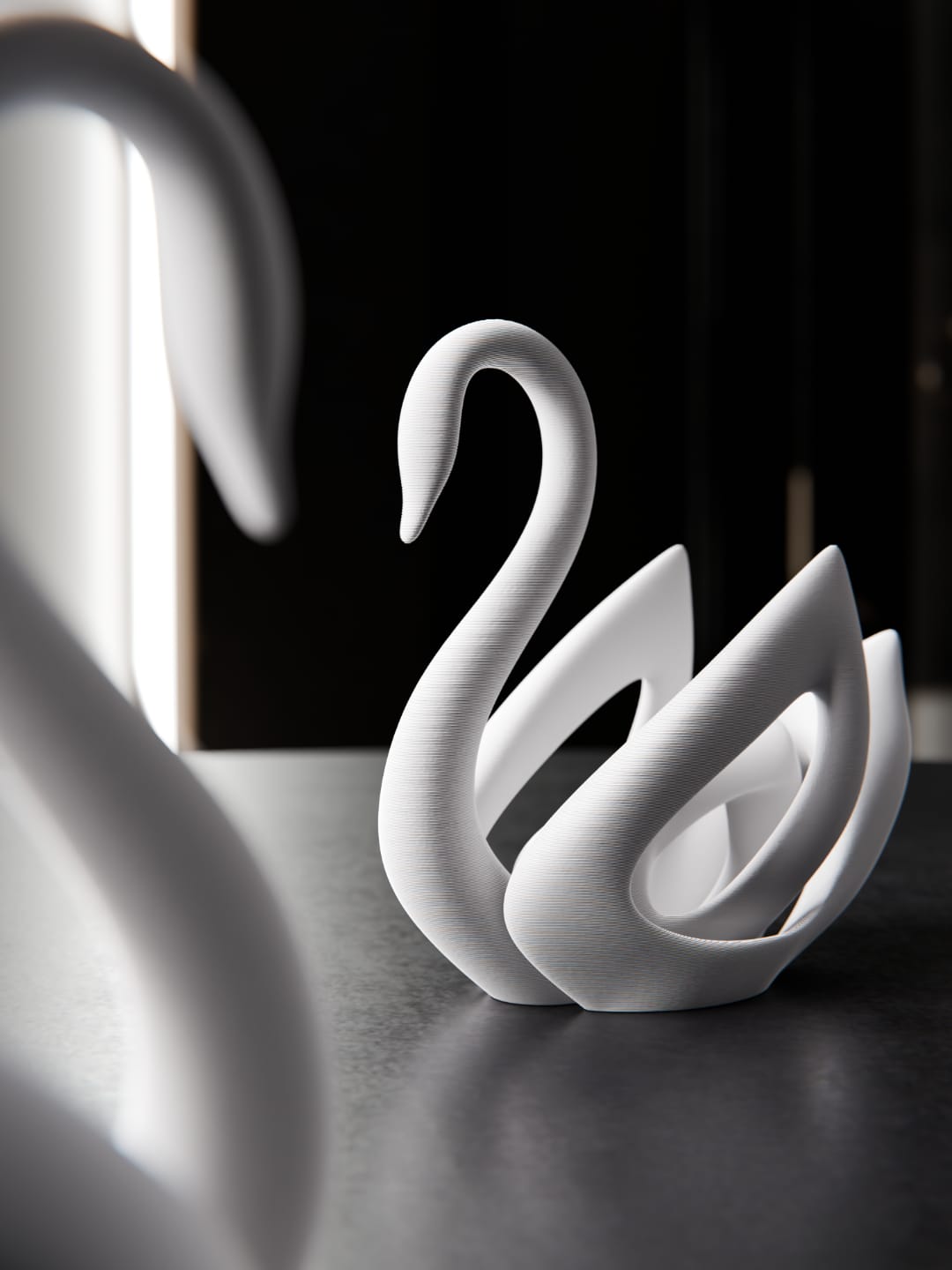 3D Printed Swan Showpiece | Modern Minimalist Home Decor | Decorative Swan Sculpture | PLA — photo 2